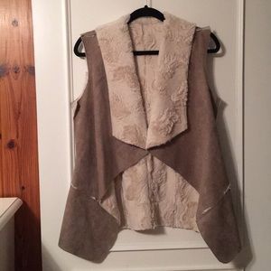 Suede and Fur Vest